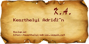 Keszthelyi Adrián névjegykártya